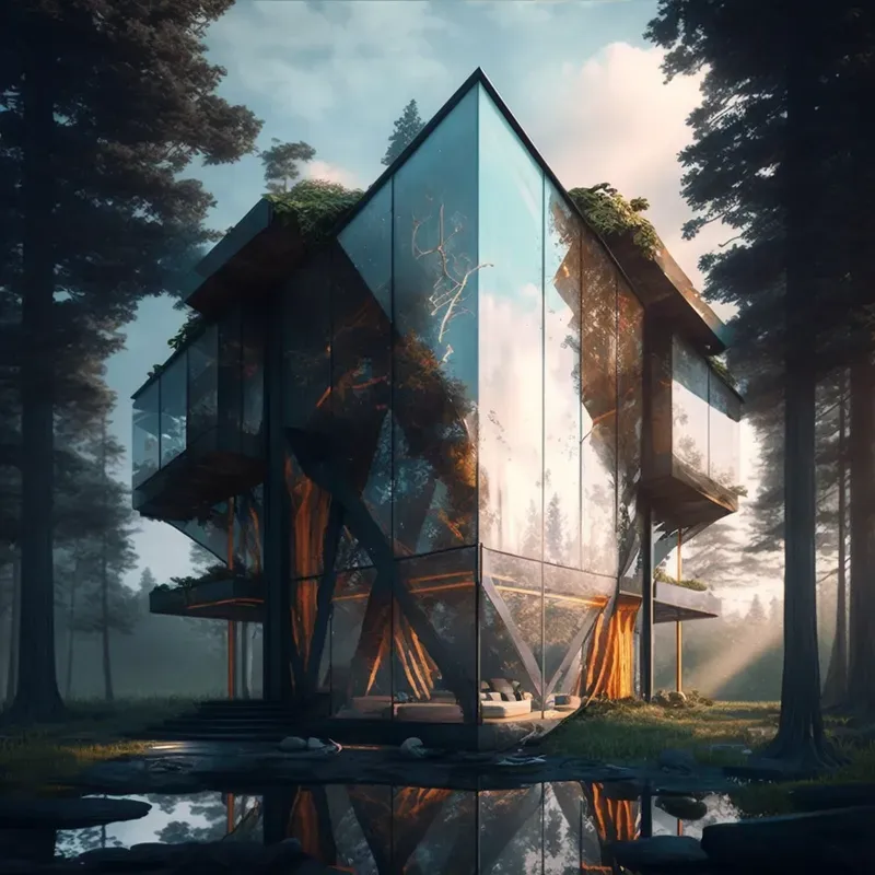 Architecture Futuristic Realistic Houses