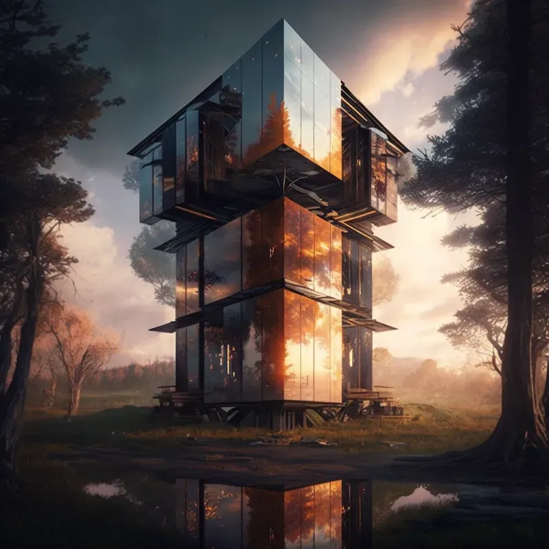 Architecture Futuristic Realistic Houses