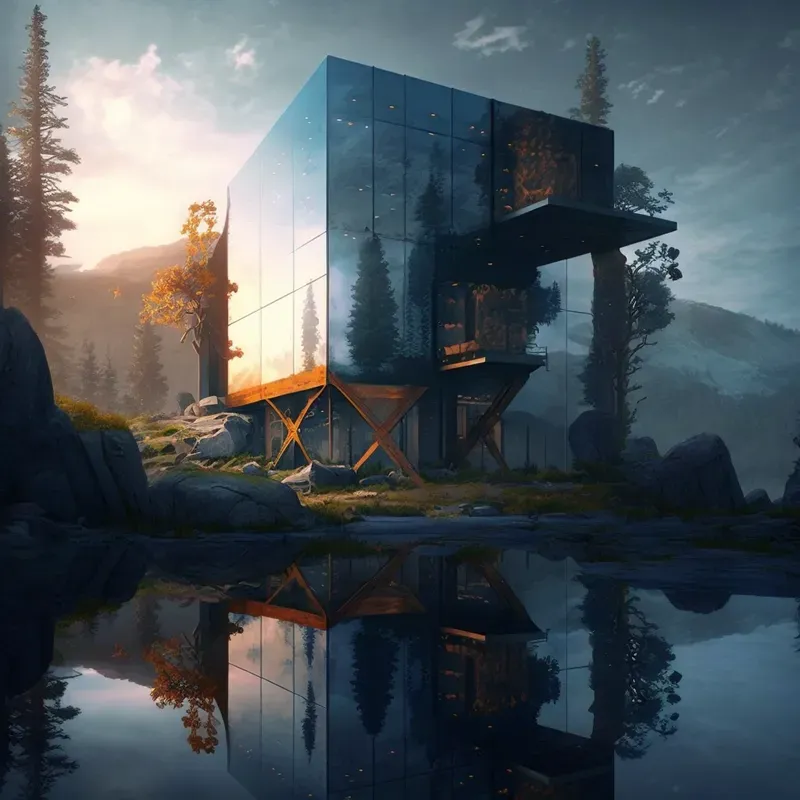 Architecture Futuristic Realistic Houses