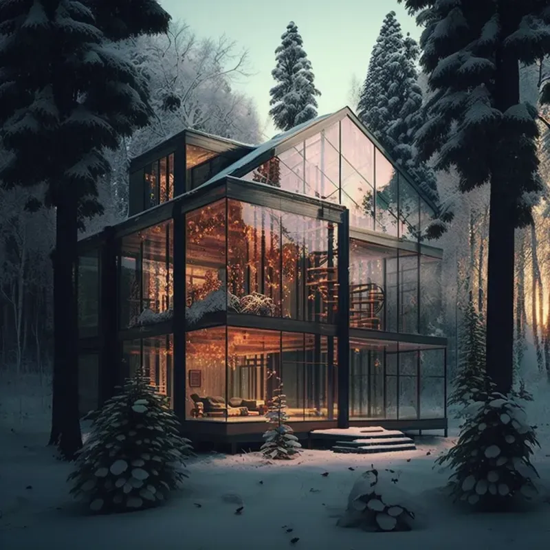 Architecture Futuristic Realistic Houses