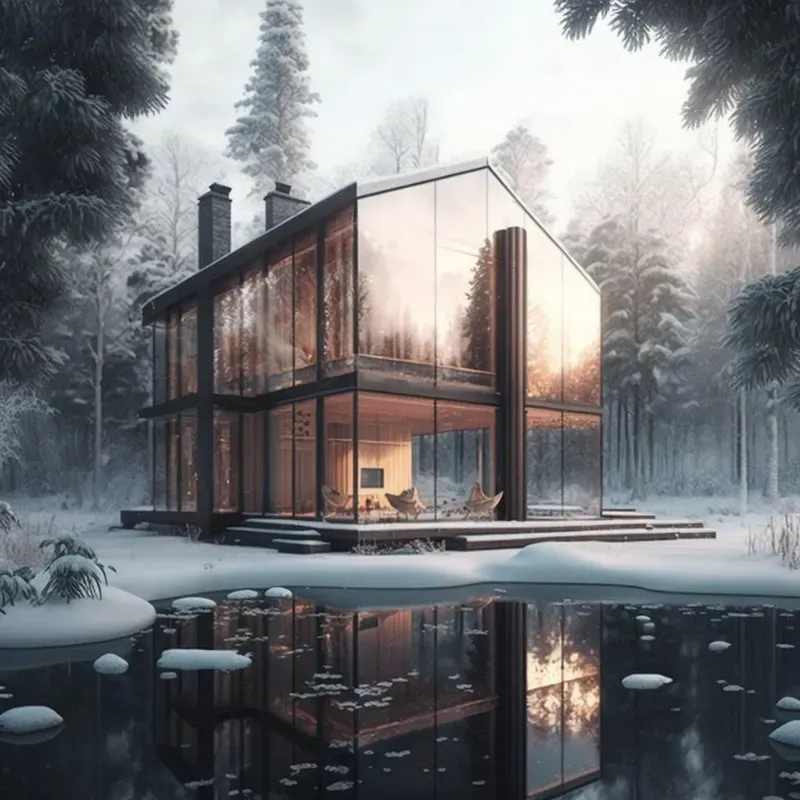 Architecture Futuristic Realistic Houses