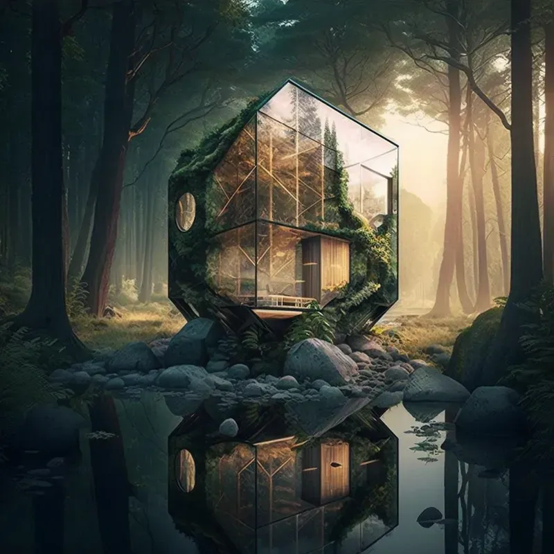 Architecture Futuristic Realistic Houses