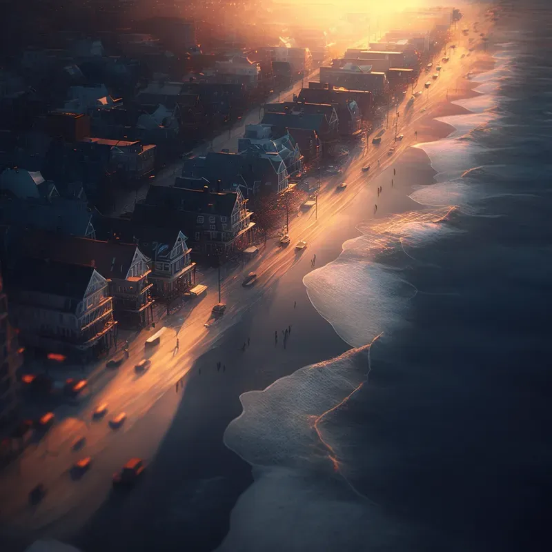 Drone Shot Views Nature Cities