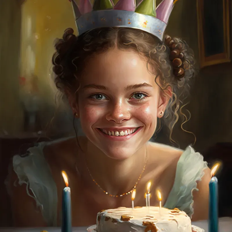 Realistic Family Birthday Portraits