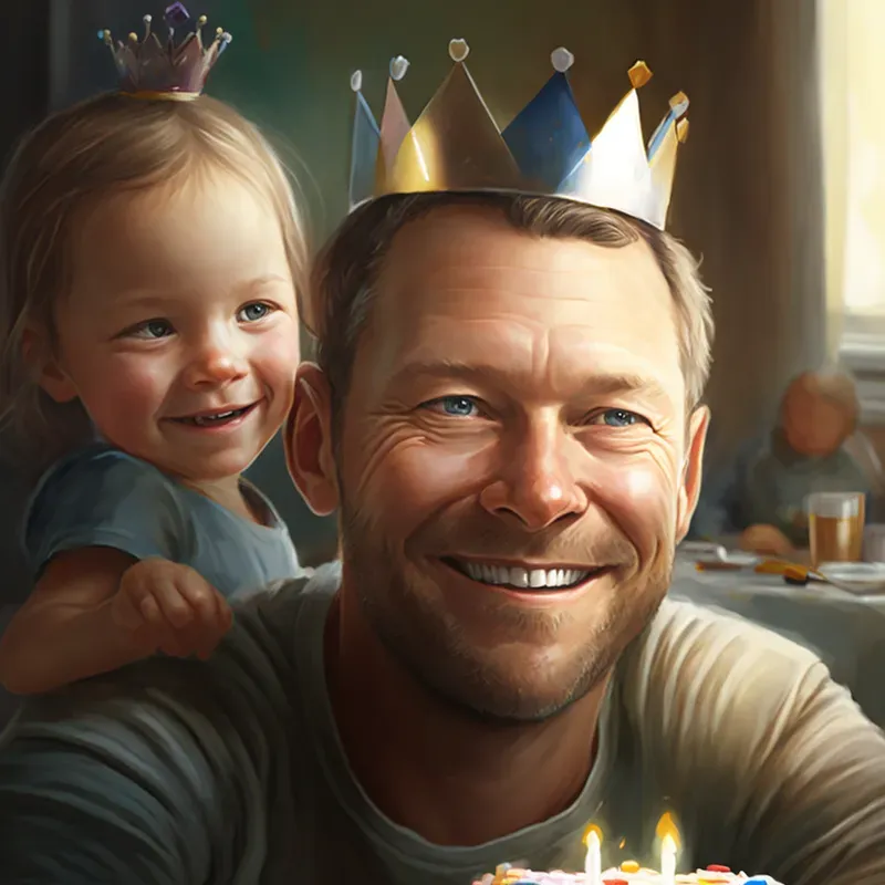 Realistic Family Birthday Portraits