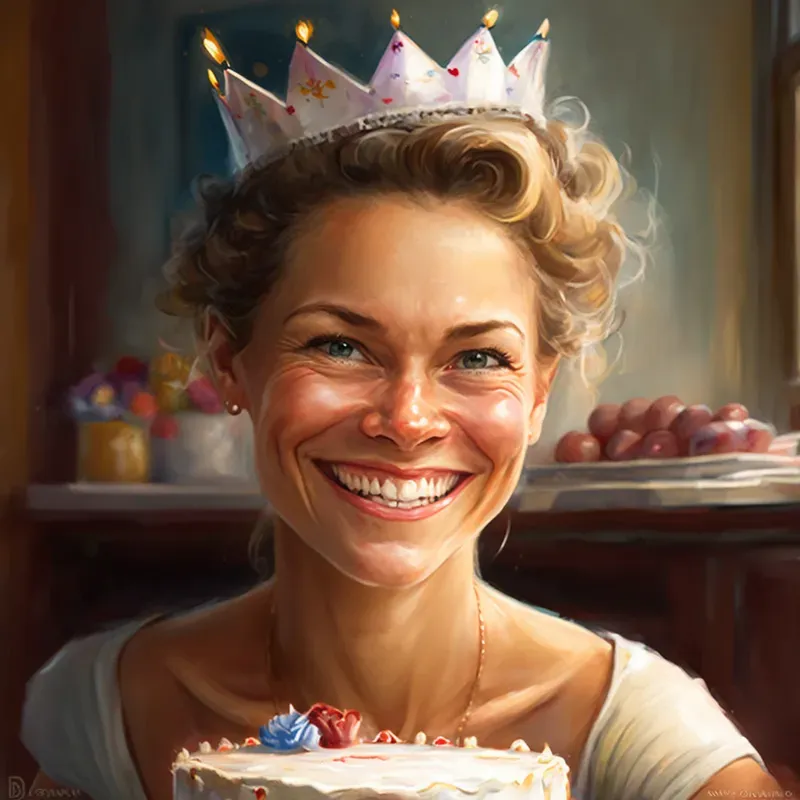 Realistic Family Birthday Portraits
