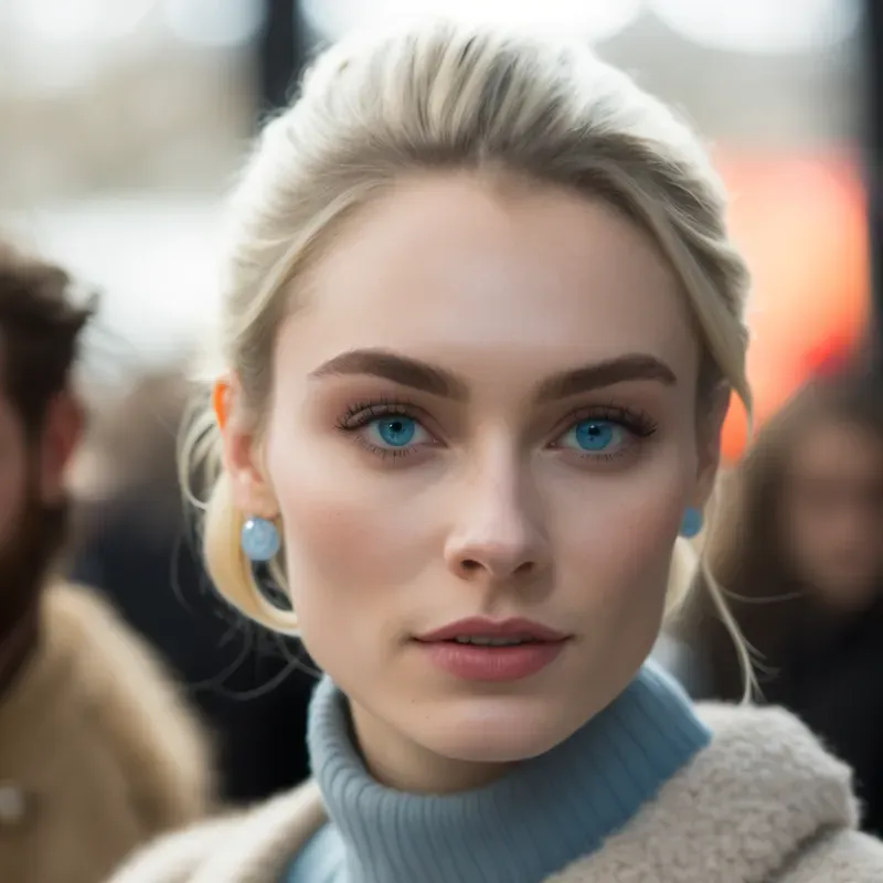 Realistic Women And Men Daily Portraits