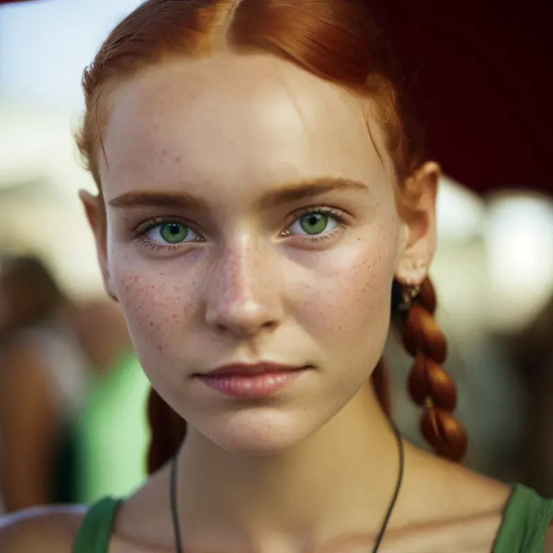 Realistic Women And Men Daily Portraits