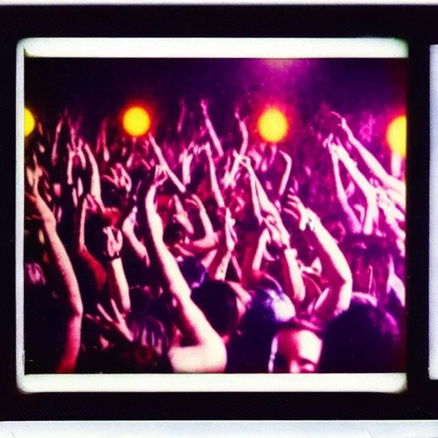 Realistic Polaroid Images Of Raves Clubs Parties