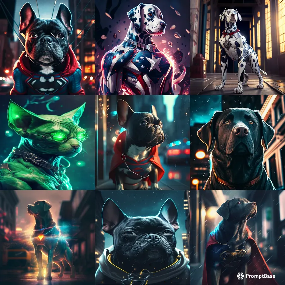 Superhero Animal Photo Portraits
