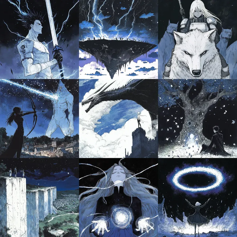 Retro Isekai Fantasy Anime Art