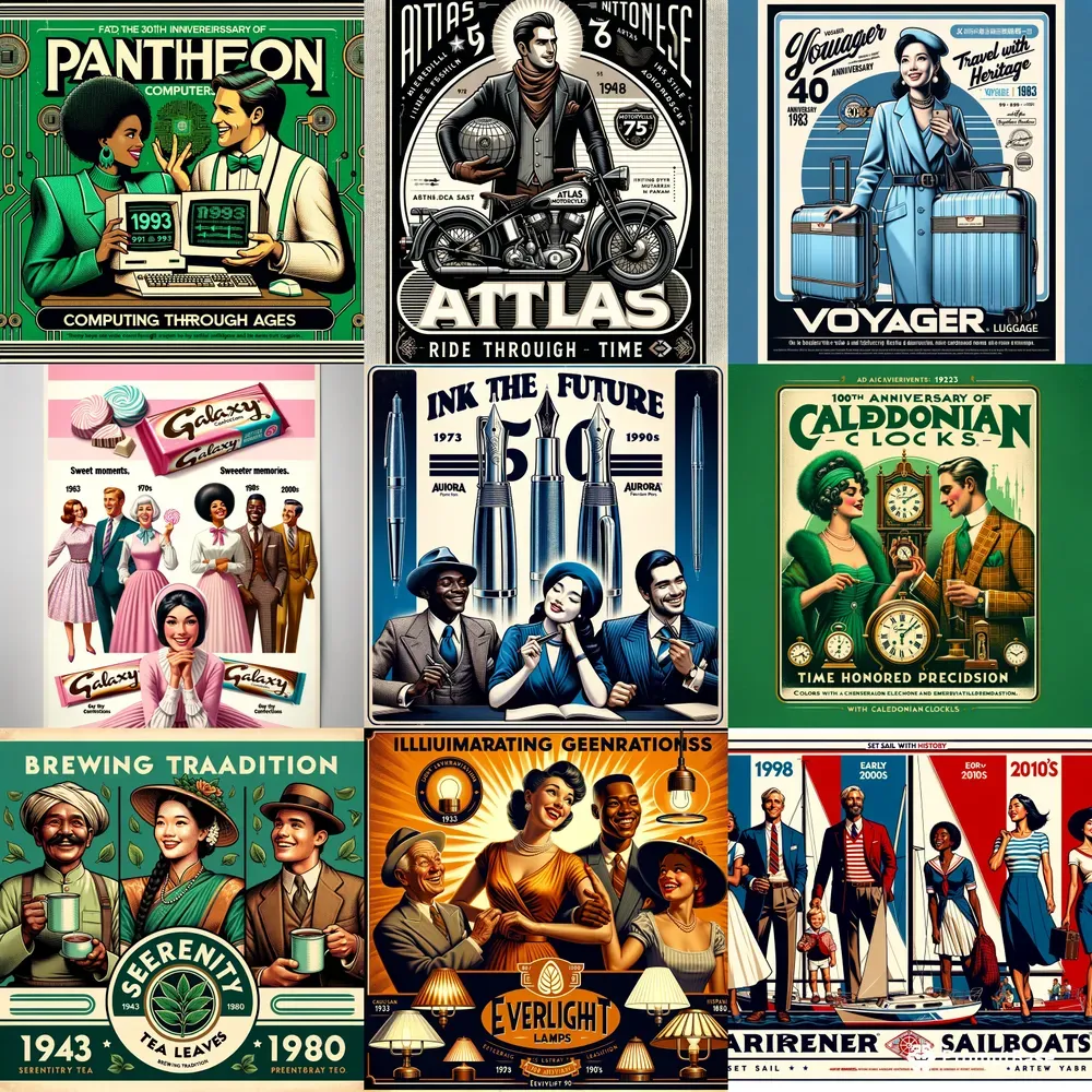 Vintage Style Advertising Poster Art