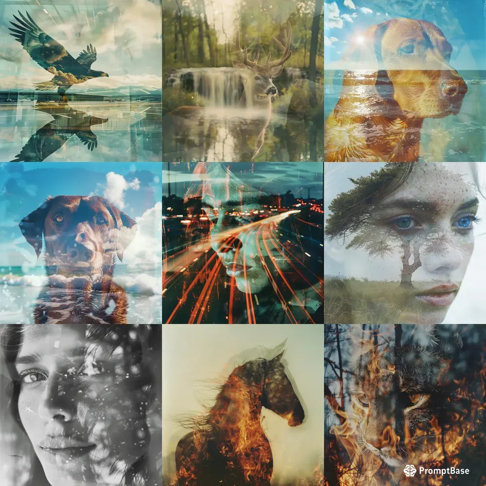 Double Exposure Portraits