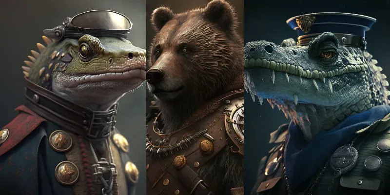 Animal Soldiers generated by undefined