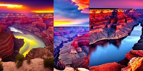 The Grand Canyon generated by promptbase