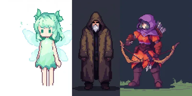 Pixel Characters generated by undefined
