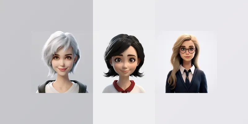 Cartoon Woman Characters generated by undefined