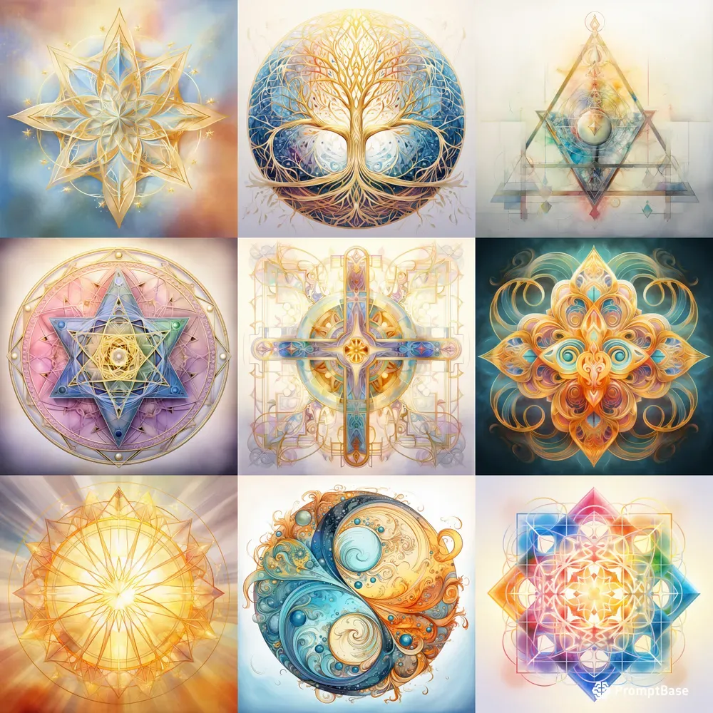 Fantastic Illustrations Of Sacred Symbols