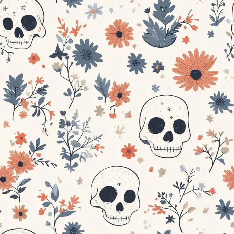 Seamless Spooky Cute Patterns
