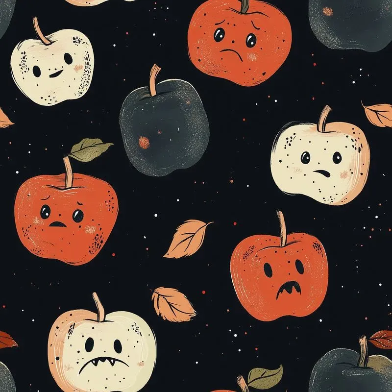 Seamless Spooky Cute Patterns