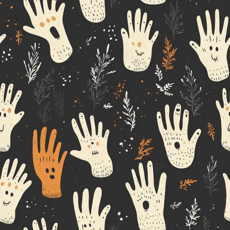Seamless Spooky Cute Patterns