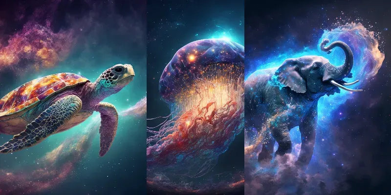 Cosmic Animals generated by undefined