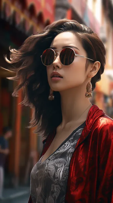 Very Realistic Female Model Portraits