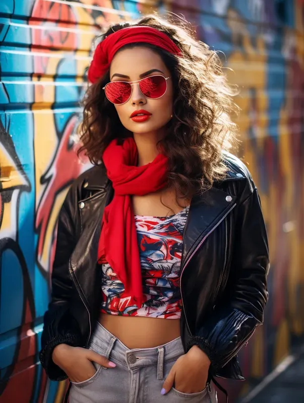 Women In Front Of Graffiti Wall Photos