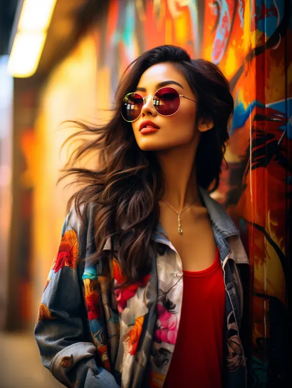 Women In Front Of Graffiti Wall Photos