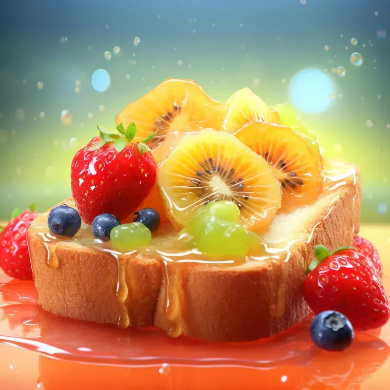 Realistic Toast Food Photographs