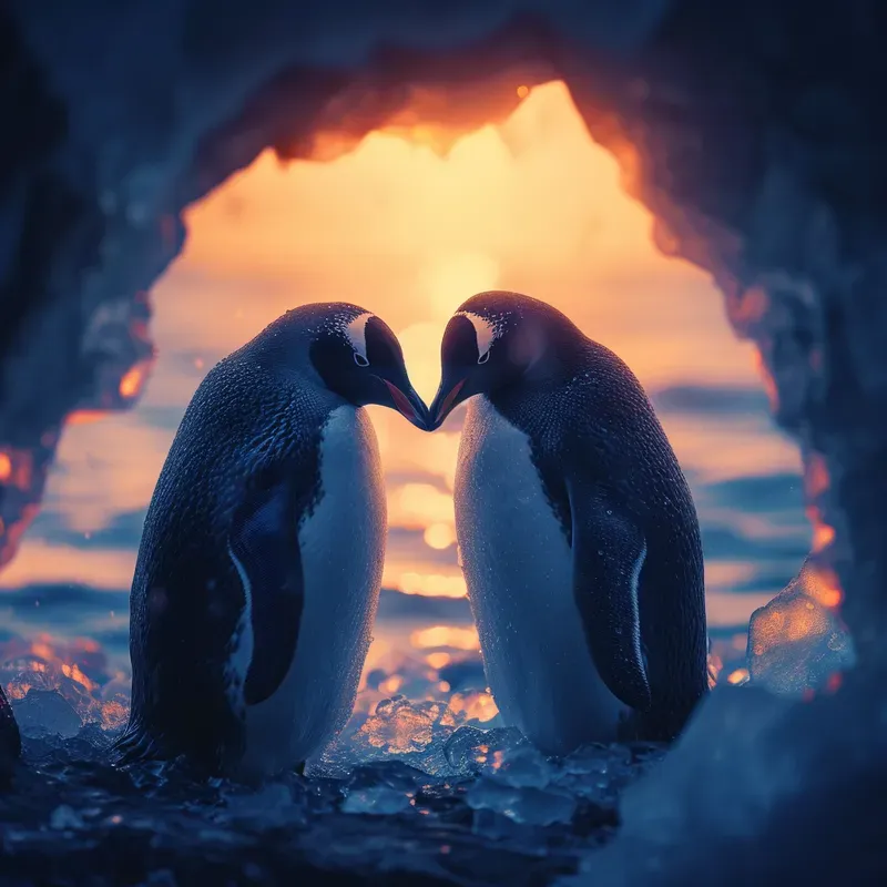 Romantic Cinematic Animal Couples Love