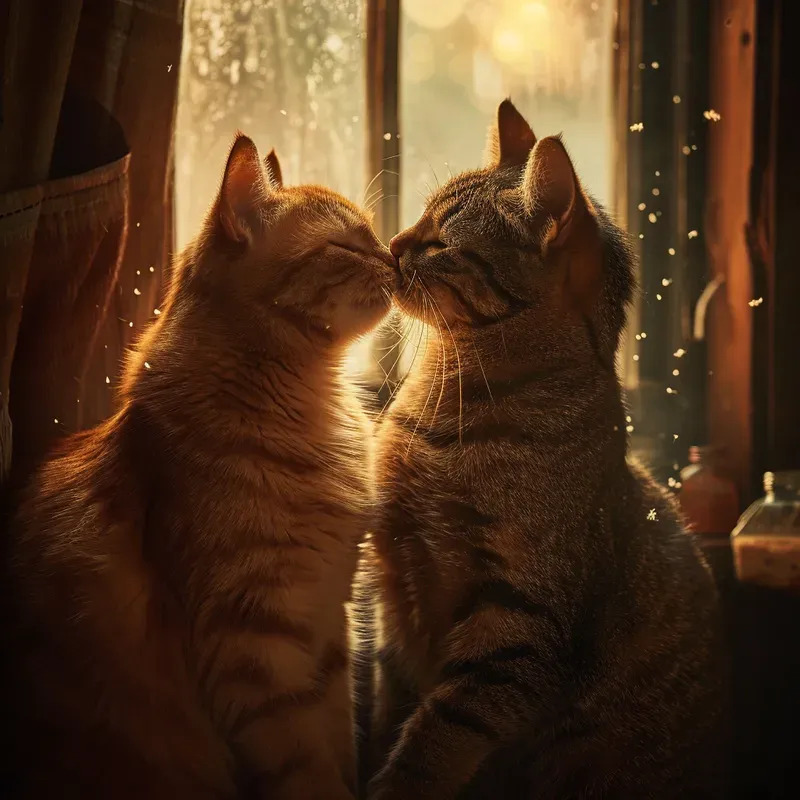 Romantic Cinematic Animal Couples Love