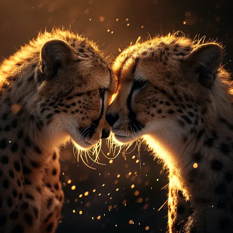 Romantic Cinematic Animal Couples Love
