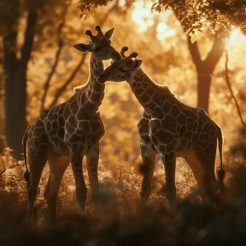 Romantic Cinematic Animal Couples Love