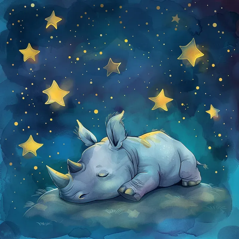 Cute Starry Night Book Illustrations