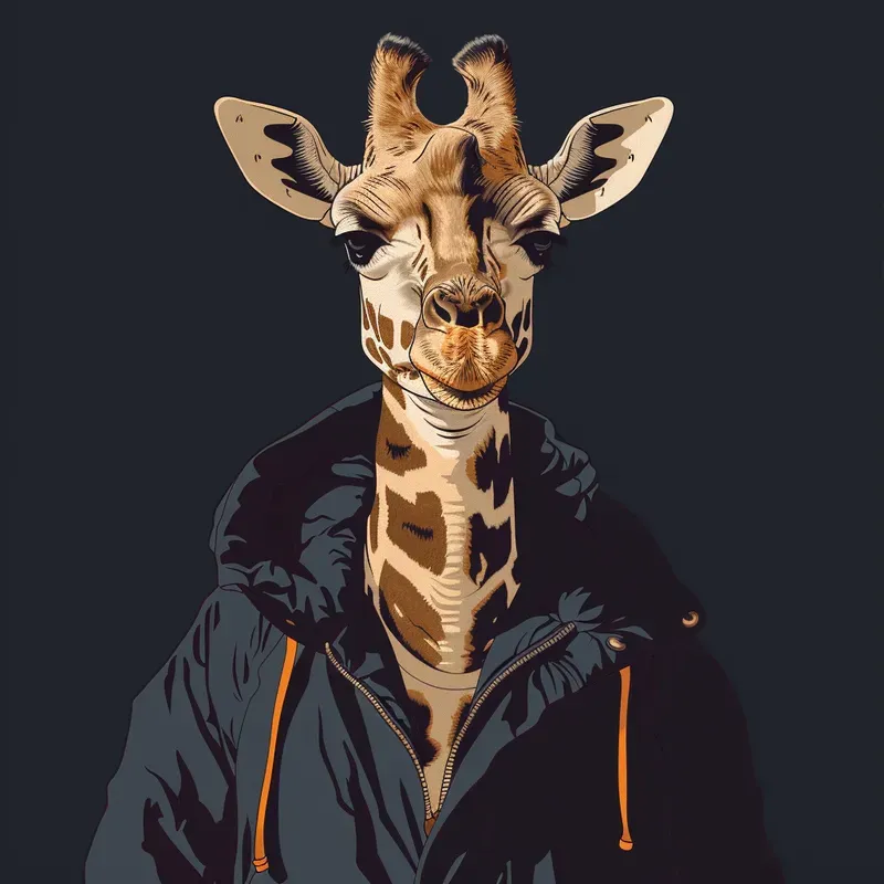 Funky Animal Illustrations With Clothing