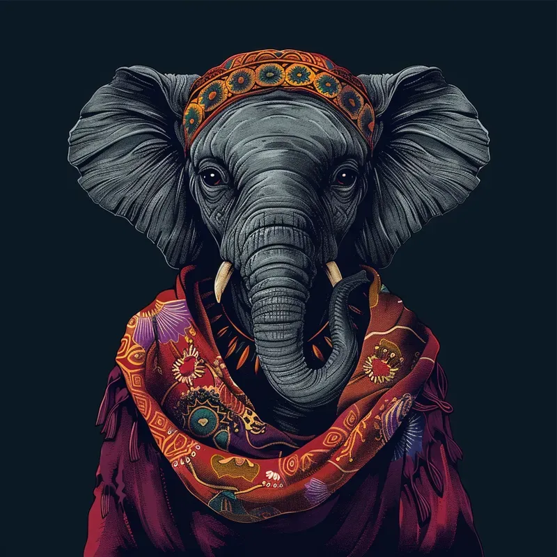 Funky Animal Illustrations With Clothing