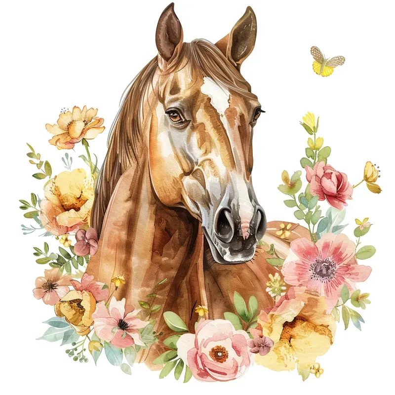 Cowgirl Cowboy Watercolor Cliparts