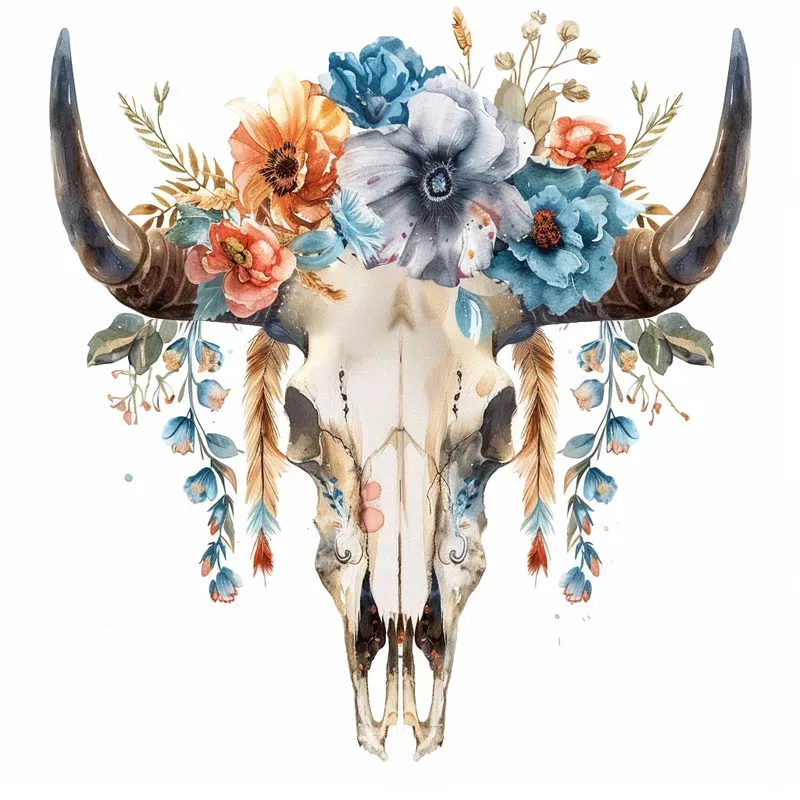Cowgirl Cowboy Watercolor Cliparts