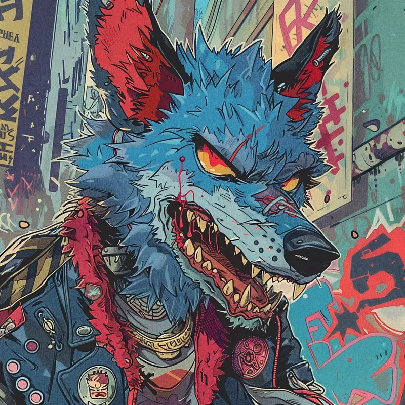 Japanese Anime Graffiti Art