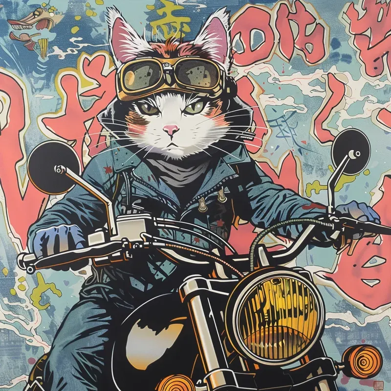 Japanese Anime Graffiti Art