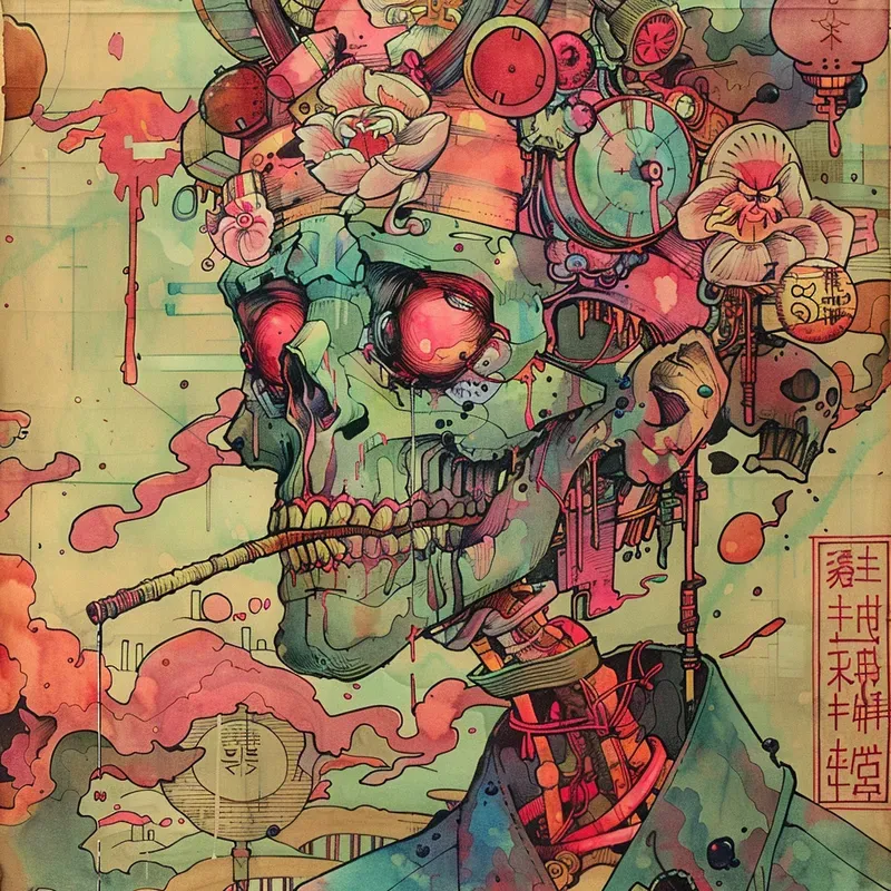 Japanese Anime Graffiti Art
