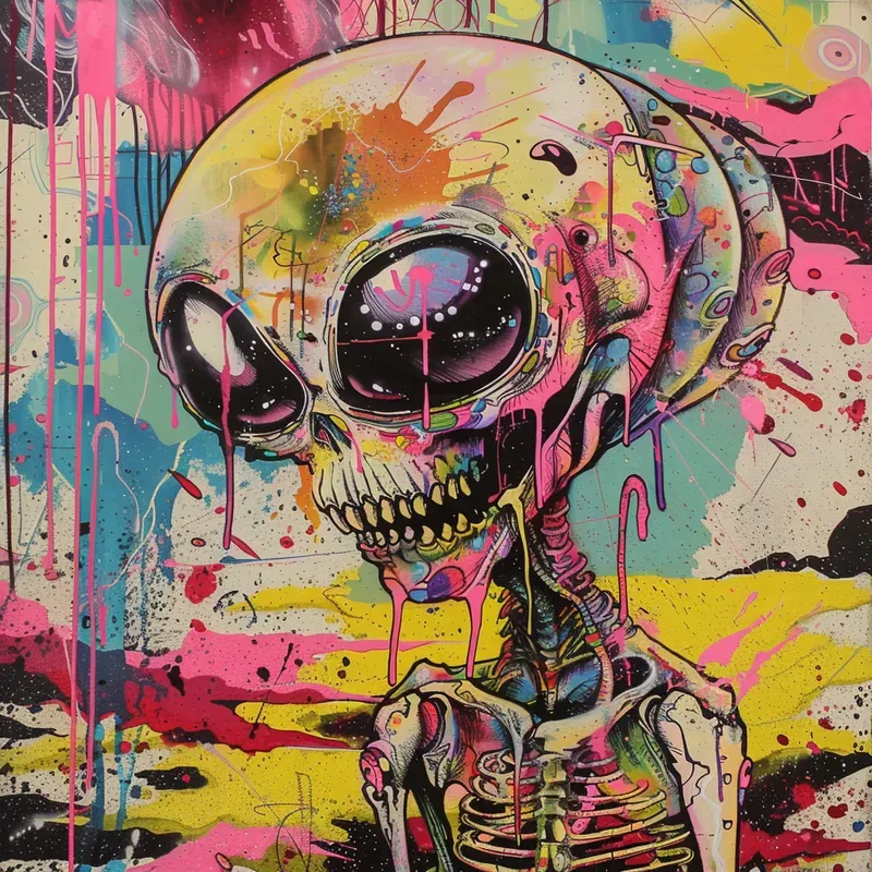 Japanese Anime Graffiti Art