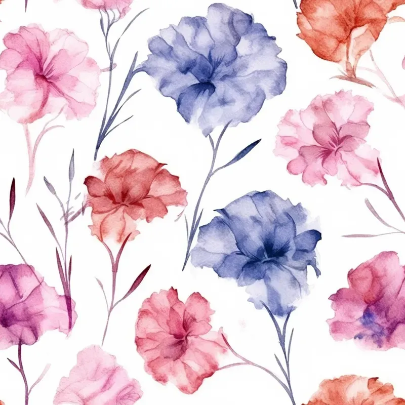 Watercolor Flower Patterns