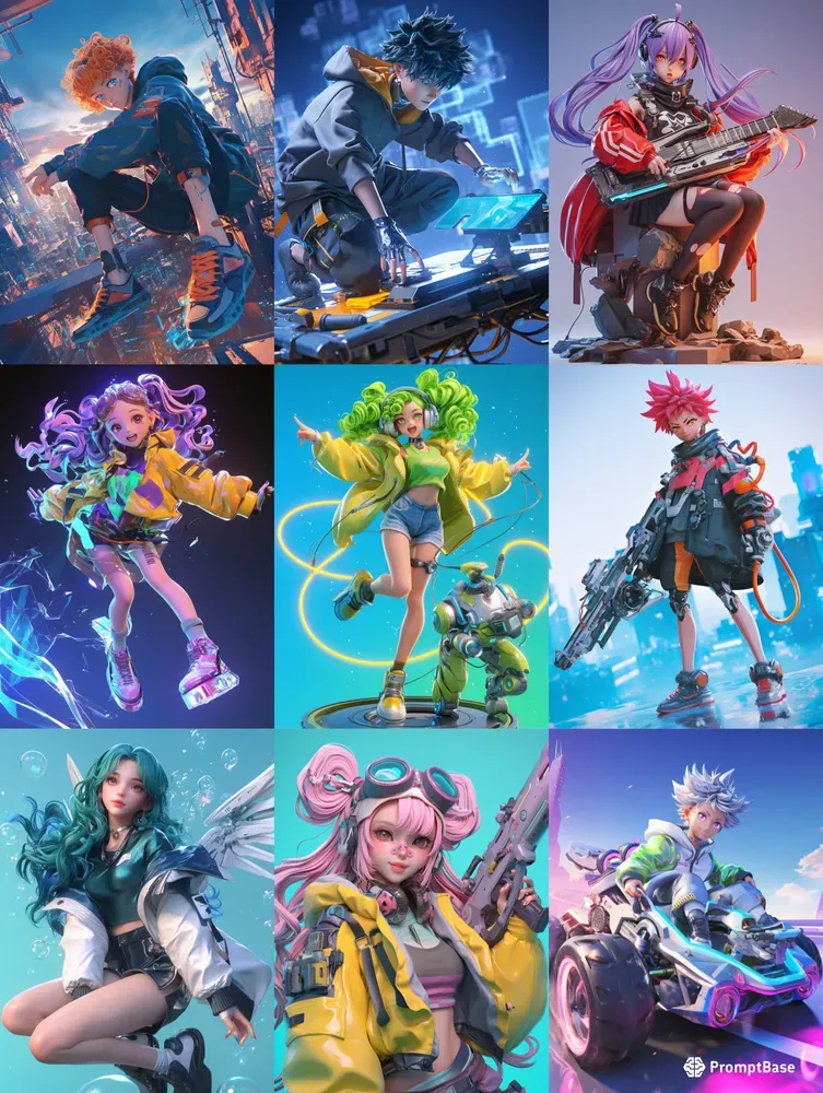 3D Customizable Anime Characters