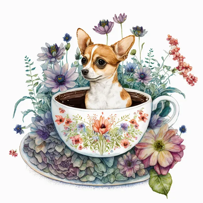 Cute Animals In Tea Cups