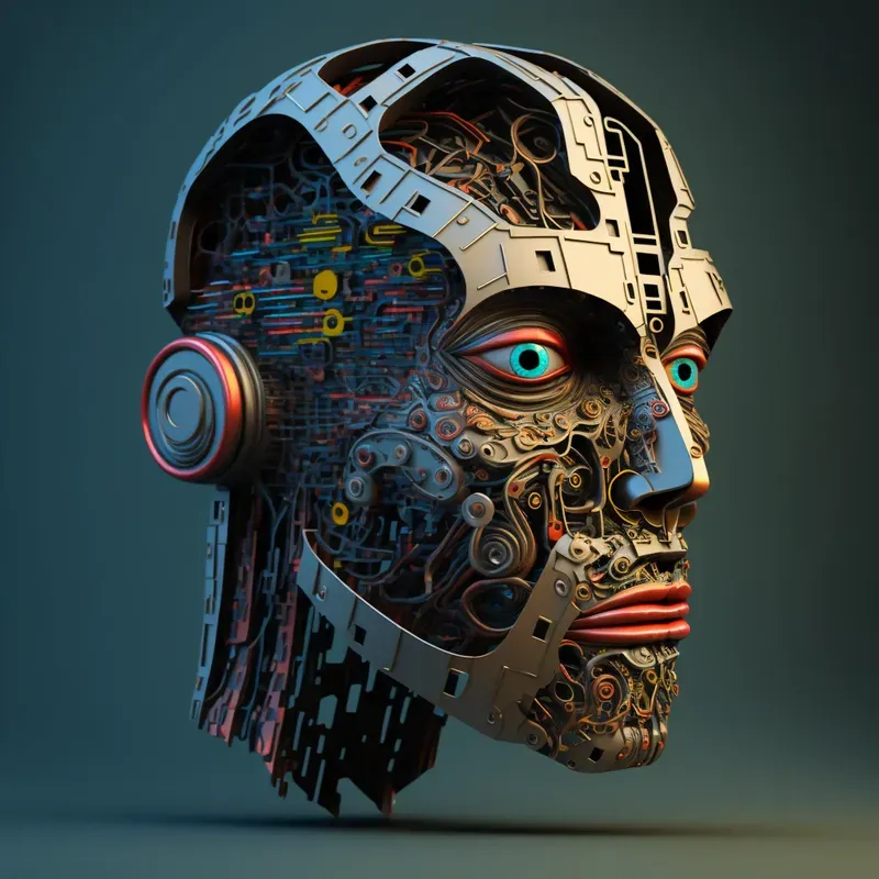 Cyborg Human Heads