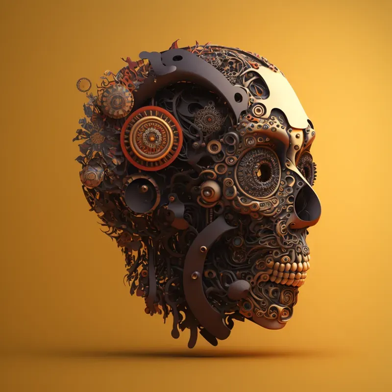 Cyborg Human Heads