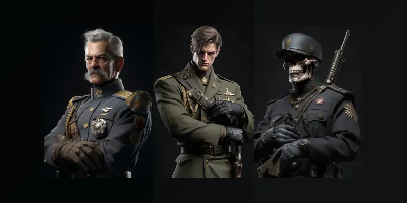 Dress Your Characters In Military Uniforms generated by undefined
