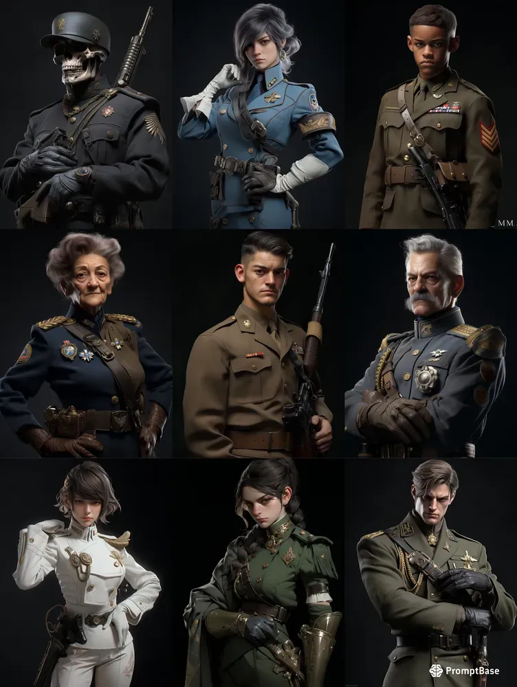 Dress Your Characters In Military Uniforms